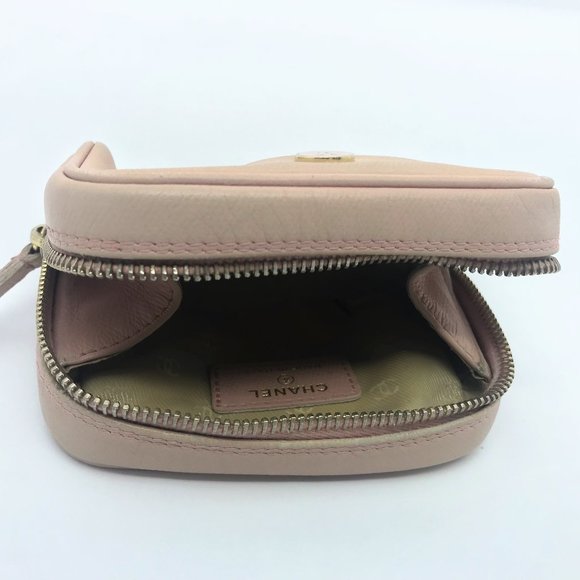 Vintage Chanel Pouch Pochette Zippy Cosmetic Bag - Picture 8 of 15